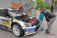 Rallye Český Krumlov: Přejímky, servis, shakedown